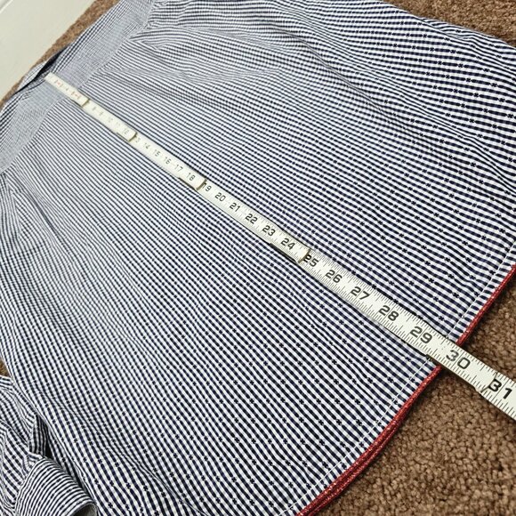 Tommy Bahama Mens Shirt Medium Gingham Button Down Blue LS White Purple - Picture 9 of 12